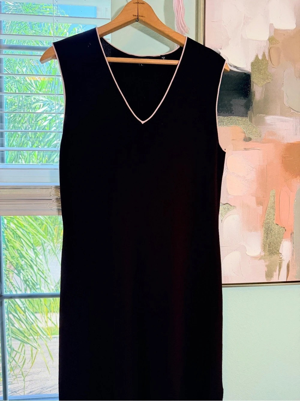 BCBGMAXAZRIA Sleeveless Mini Dress in Black Size Large Like New
